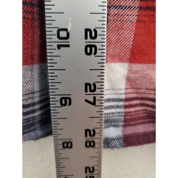 Lucky Brand Shirt Mens M Pearl Snap Saturday Stretch Flannel Western Plaid Bloke - Picture 16 of 16